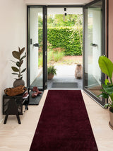Neuheit - FUSSMATTE 100 X 300 CM - UNI COLOR BORDEAUX