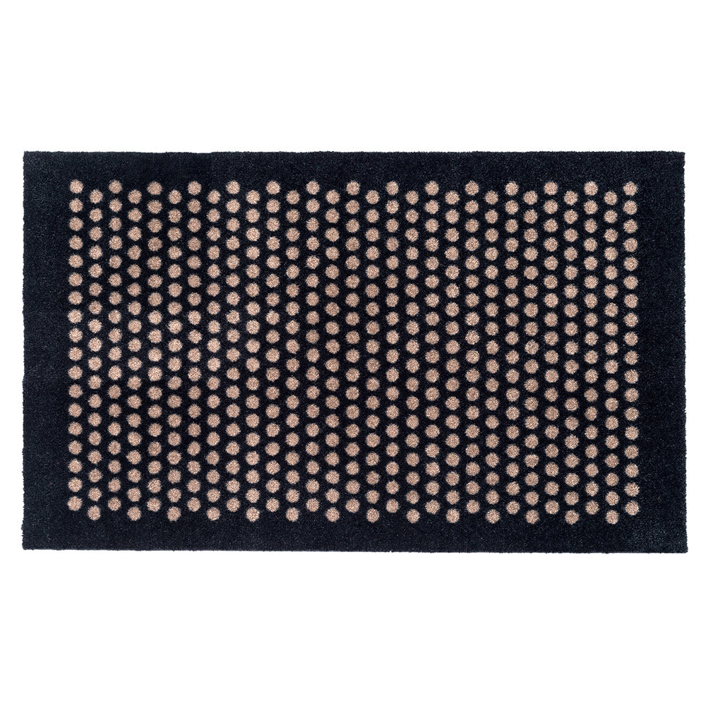 FUßMATTE 100 x 300 cm - DOT SCHWARZ/SAND