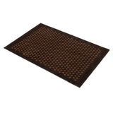 Neuheit FUSSMATTE 60 x 90 cm - DOT COGNAC/DARK BROWN