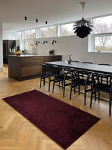 NEUHEIT - FUßMATTE 90 x 200 CM - UNI COLOR BORDEAUX