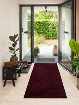 NEUHEIT - FUßMATTE 90 x 200 CM - UNI COLOR BORDEAUX