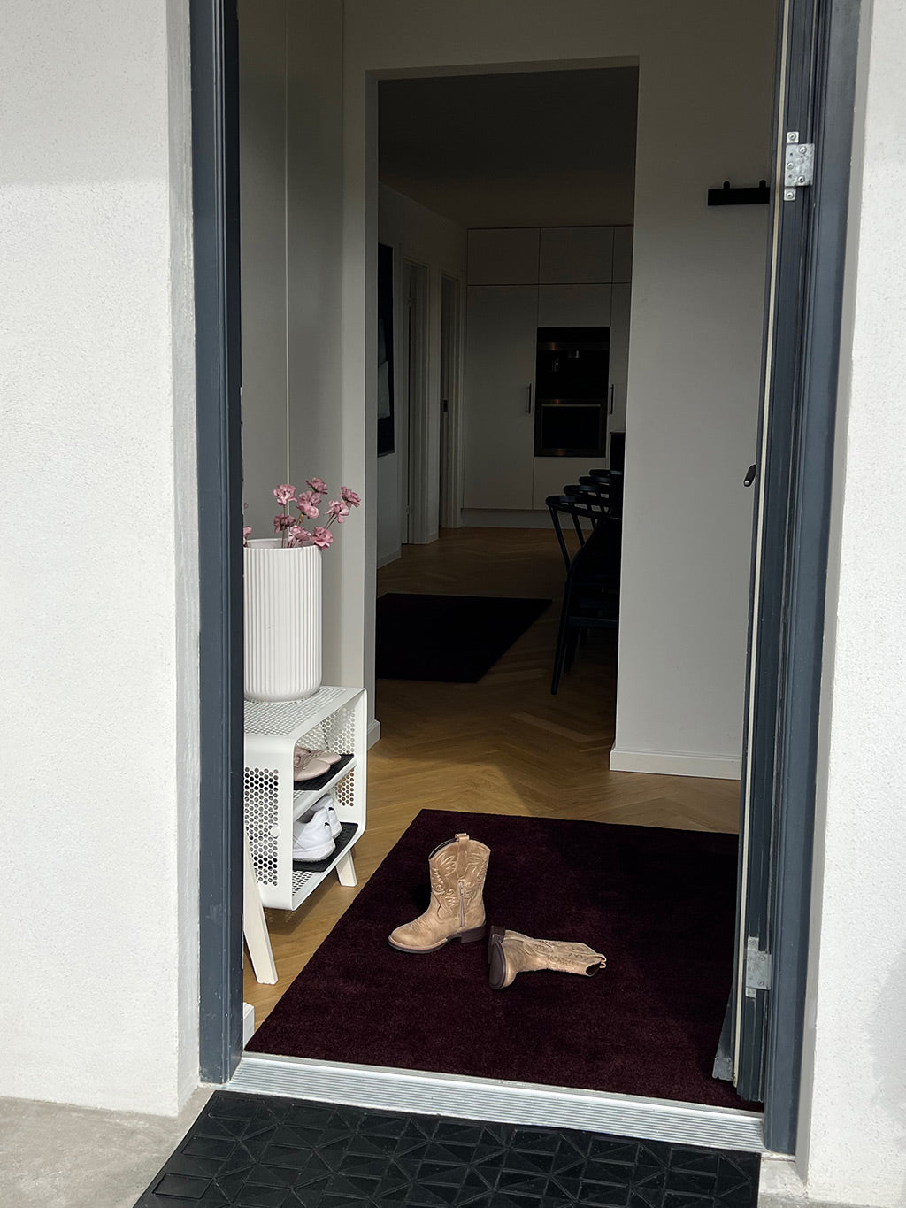 TÆPPE 90 x 130 CM - UNICOLOR BORDEAUX