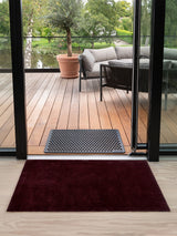 Neuheit - FUSSMATTE 90 X 130 cm - UNI COLOR BORDEAUX