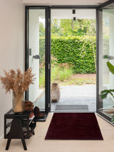 Neuheit - FUSSMATTE 90 X 130 cm - UNI COLOR BORDEAUX