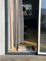 Neuheit - FUSSMATTE STRIPES - Grün/Ivory/Bordeaux