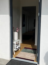 Neuheit - FUSSMATTE STRIPES - Grün/Ivory/Bordeaux