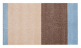 Neuheit - FUSSMATTE STRIPES - Ivory/Sand/Blau