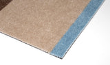 Neuheit - FUSSMATTE STRIPES - Ivory/Sand/Blau