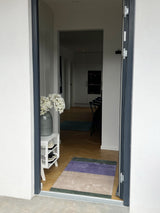 Neuheit - FUSSMATTE STRIPES - Lila/Ivory/Grün