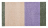 Neuheit - FUSSMATTE STRIPES - Lila/Ivory/Grün
