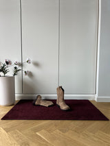 Neuheit - FUSSMATTE 60 X 90 cm - UNI COLOR BORDEAUX