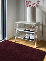 Neuheit - FUSSMATTE 60 X 90 cm - UNI COLOR BORDEAUX