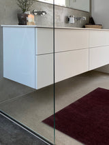 Neuheit - FUSSMATTE 60 X 90 cm - UNI COLOR BORDEAUX