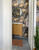 Neuheit FUSSMATTE 40 x 60 cm - UNI COLOR COGNAC