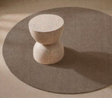 neu - Runder Teppich Ø 200 CM - UNI COLOR SAND