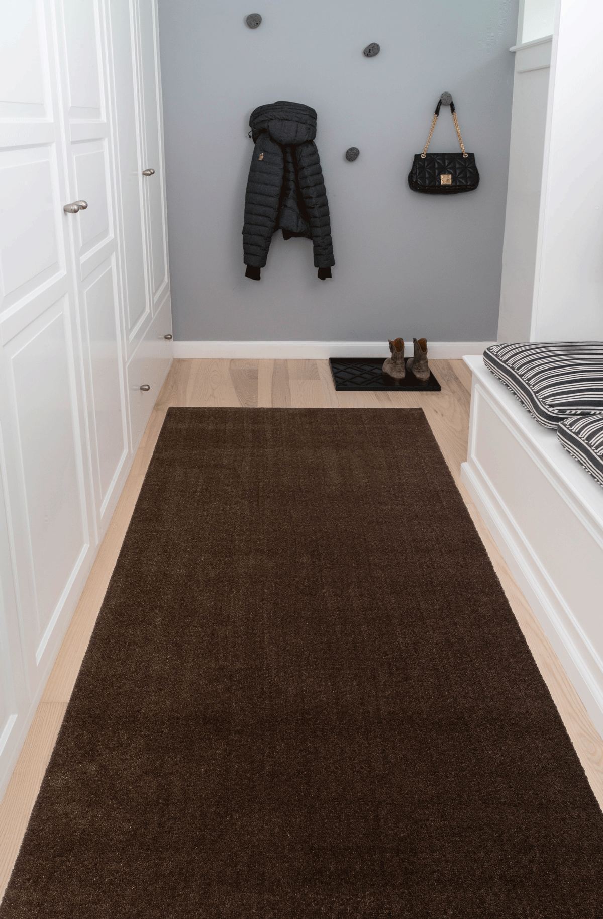 TEPPICH 100 x 300 cm - UNICOLOR IVORY