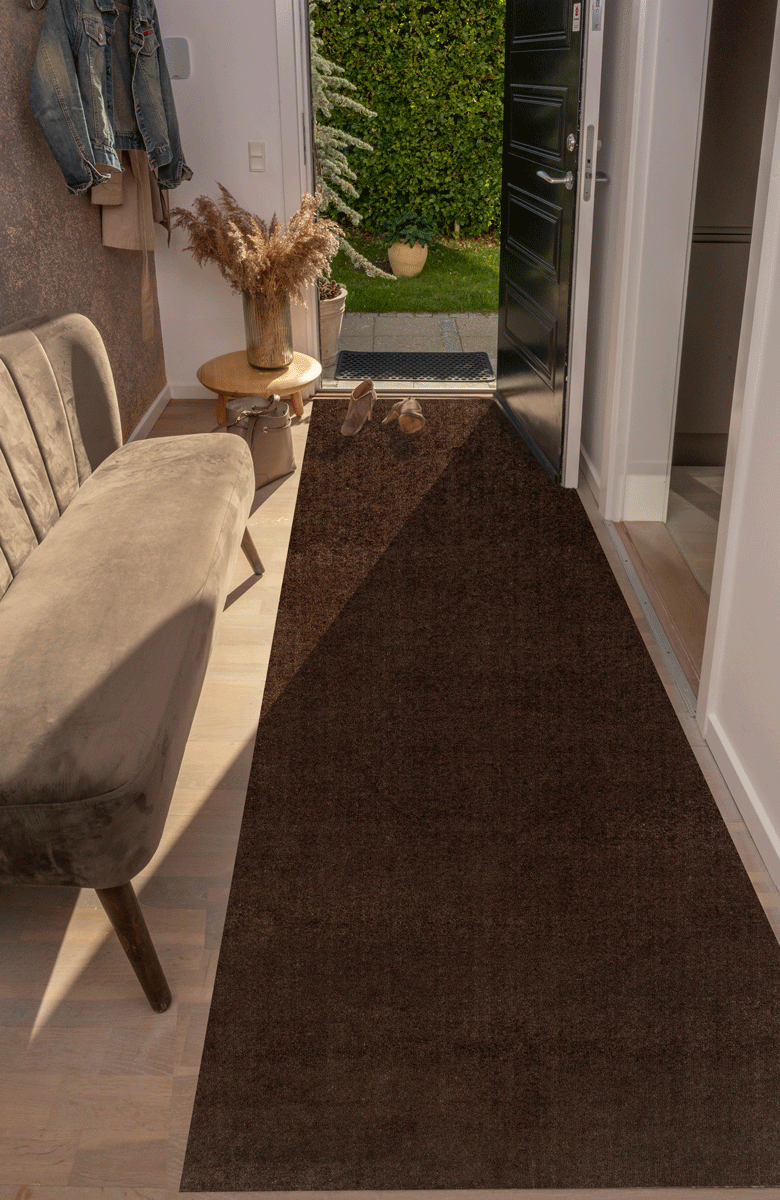 TEPPICH 100 x 300 cm - UNICOLOR IVORY