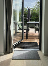 FUßMATTE 40 x 60 cm - UNI COLOR STEELGREY