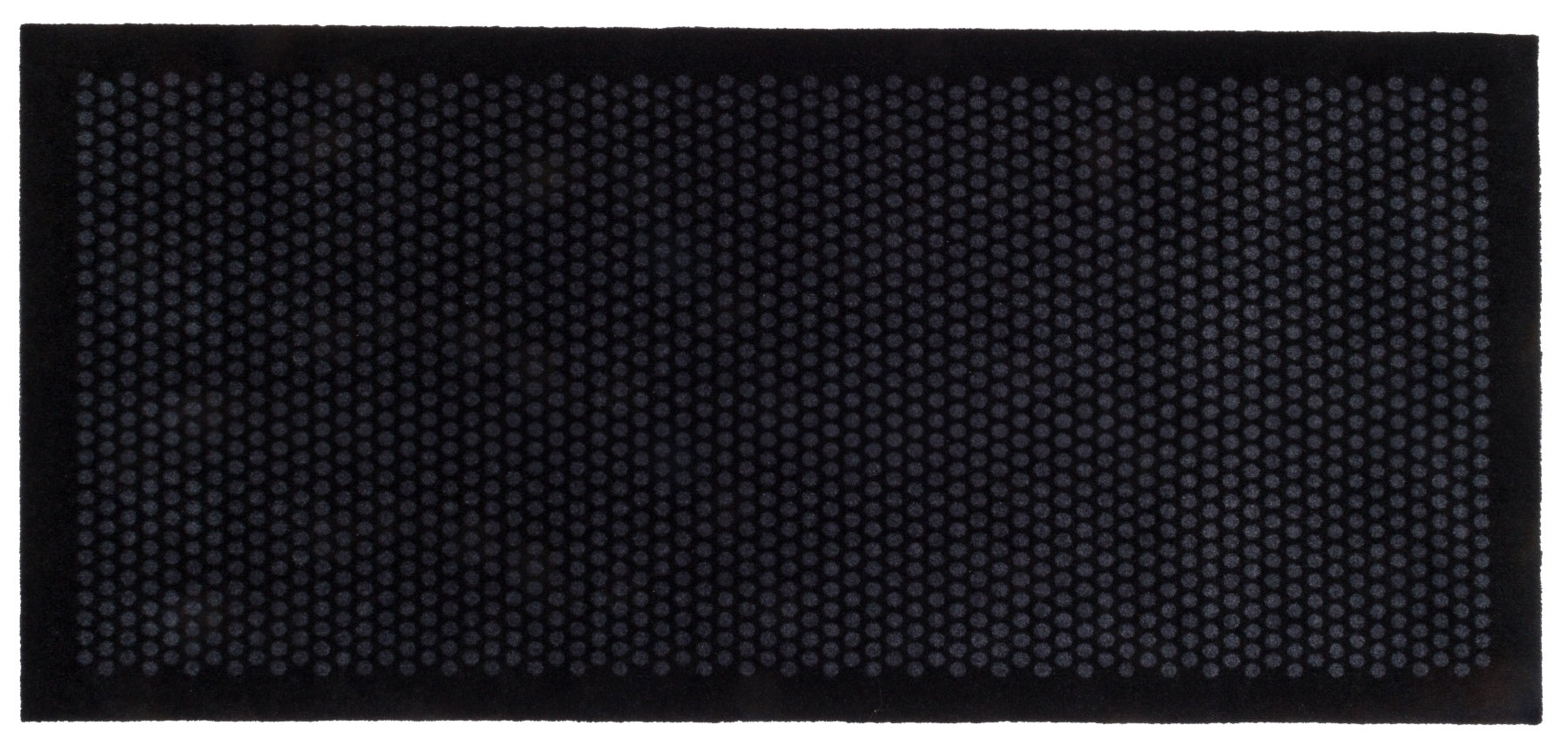 FUßMATTE 90 x 200 CM - DOT SCHWARZ/GRAU