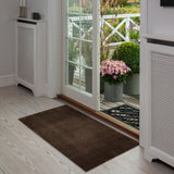 FUßMATTE 67 x 120 CM UNI COLOR BRAUN