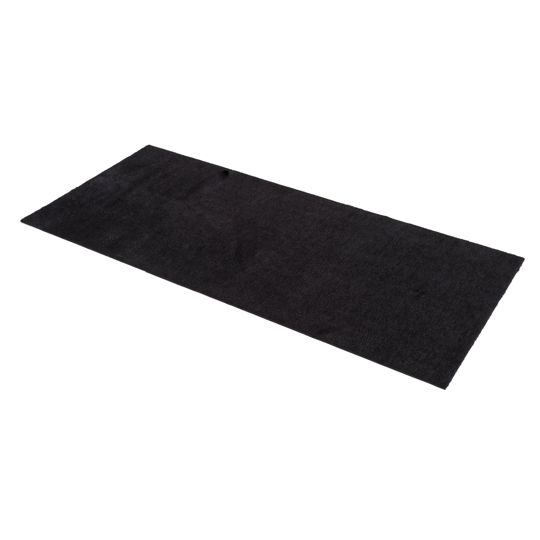 TEPPICH 67 x 150 CM - UNICOLOR SCHWARZ