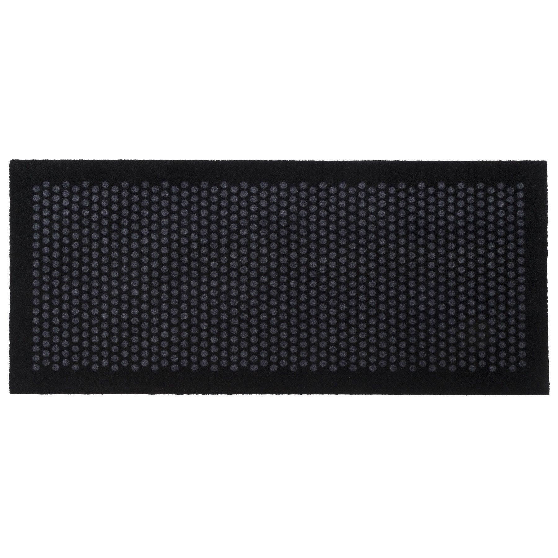 FUßMATTE 67 x 150 CM - DOT SCHWARZ/GRAU