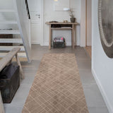 FUßMATTE 90 x 200 CM - LINES SAND/beige