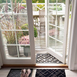 FUßMATTE 40 x 60 CM - LINES SCHWARZ/SAND