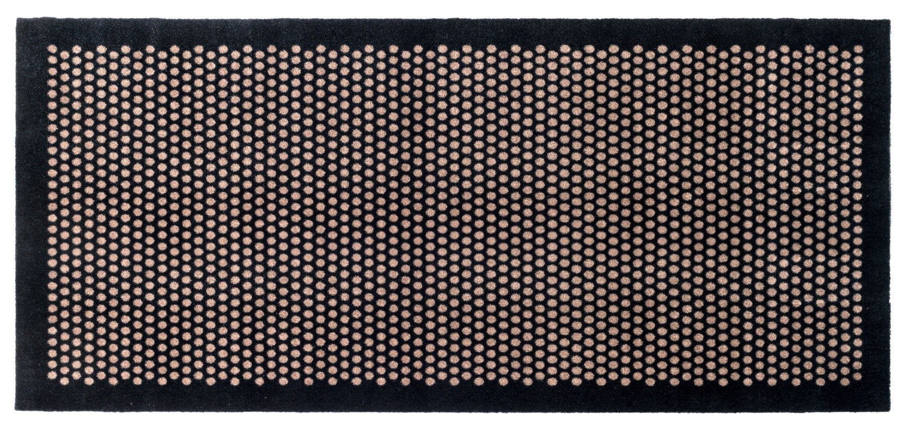 FUßMATTE 90 x 200 CM - DOT SCHWARZ/SAND