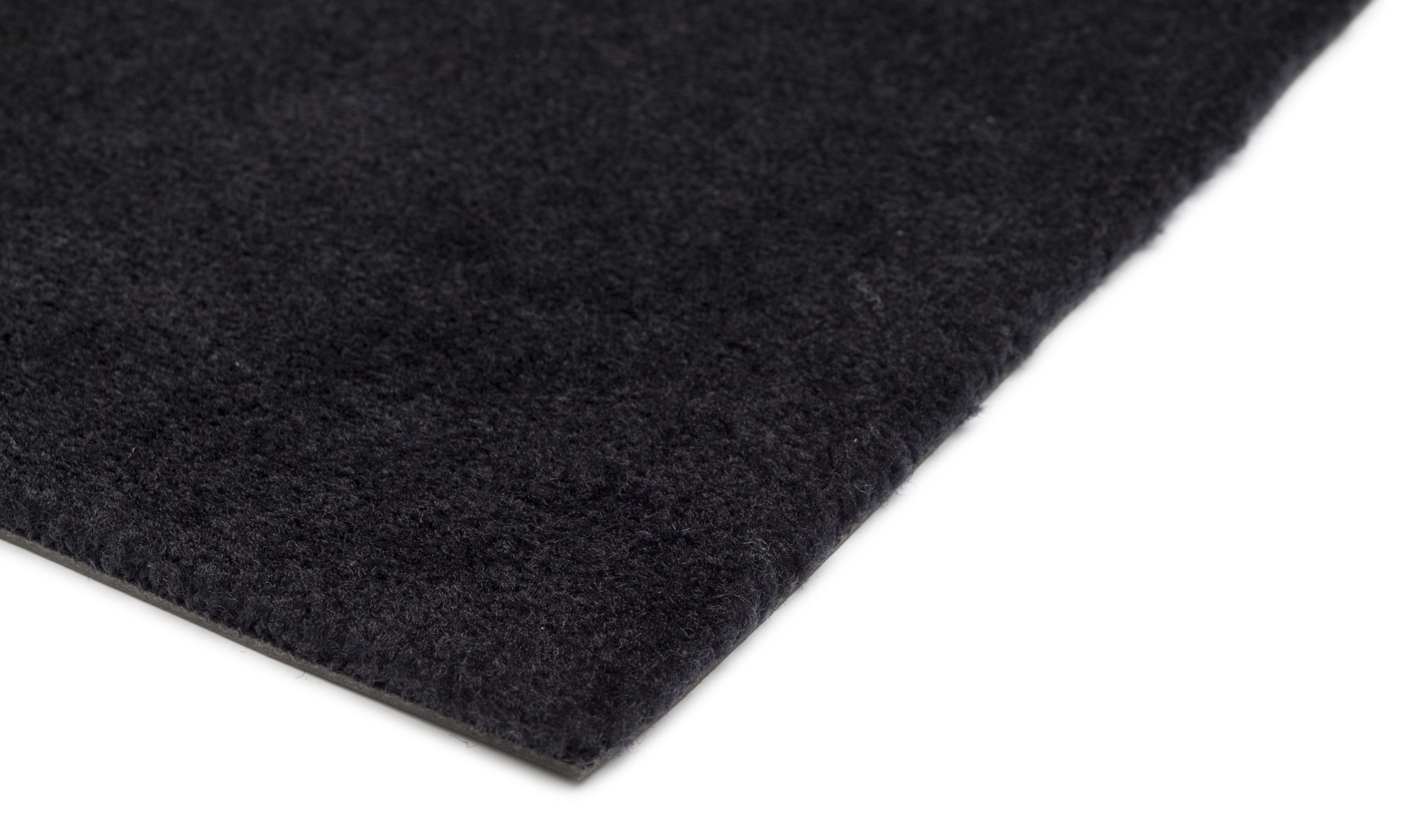 TEPPICH 90 x 200 CM - UNICOLOR SCHWARZ
