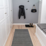 FUßMATTE 67 x 200 CM - UNI COLOR STEELGREY