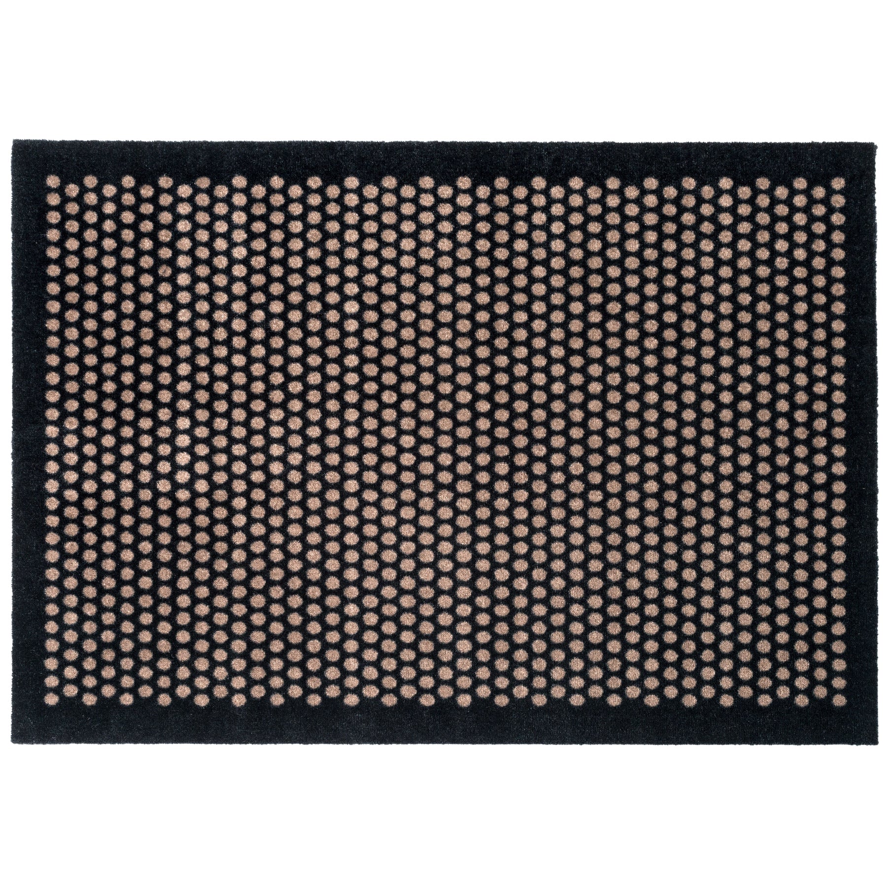 FUßMATTE 90 x 130 CM - DOT SCHWARZ/SAND