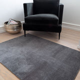 FUßMATTE 90 x 130 CM - UNI COLOR STEELGREY