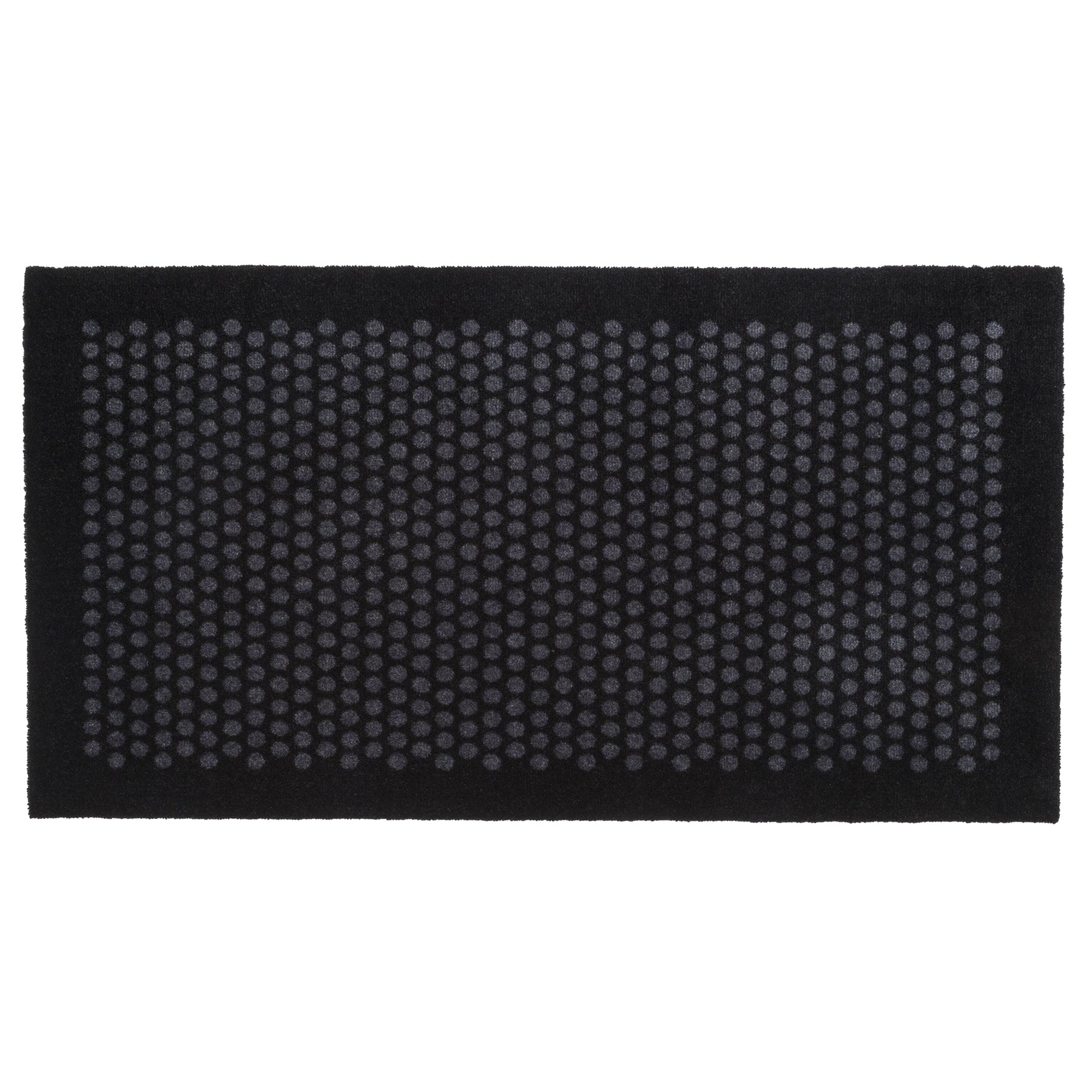 FUßMATTE 67 x 120 CM - DOT SCHWARZ/GRAU