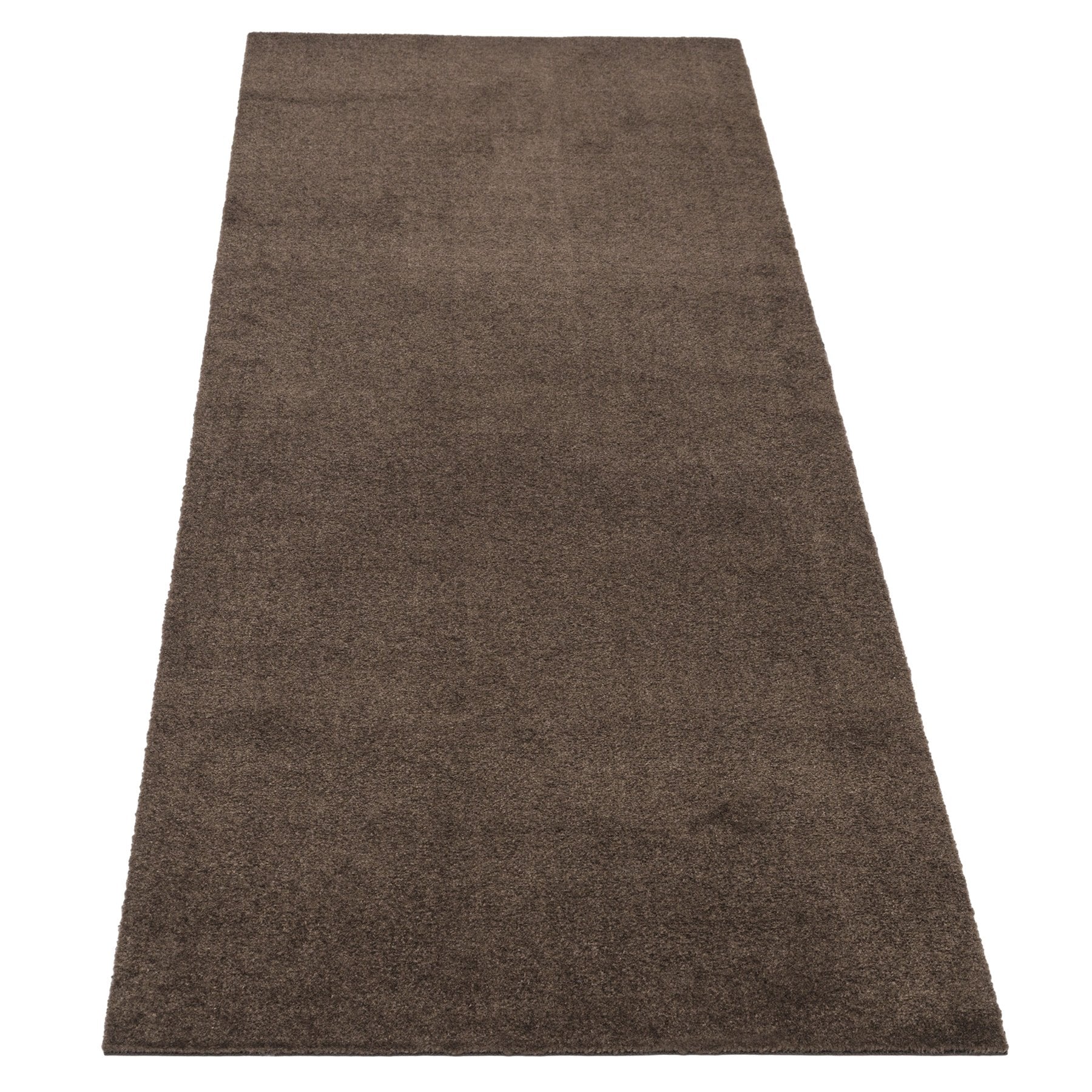 TEPPICH 90 x 200 cm - UNICOLOR BRAUN