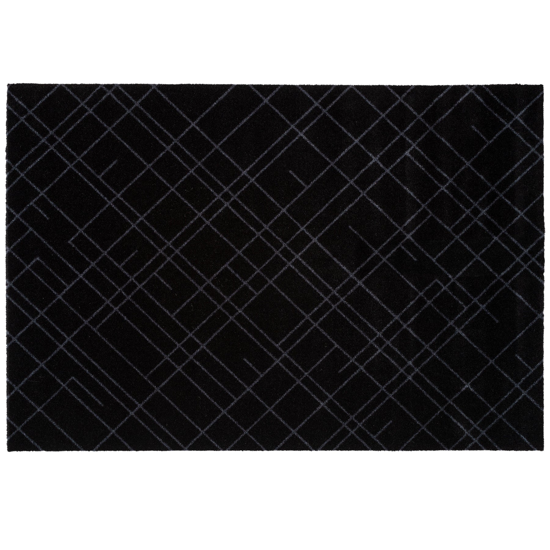 -50% - FUßMATTE 90 X 130 CM - LINES SCHWARZ/GRAU