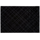 FUßMATTE 90 X 130 CM - LINES SCHWARZ/GRAU