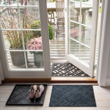 FUßMATTE 40 x 60 cm - LINES/DARK GREY