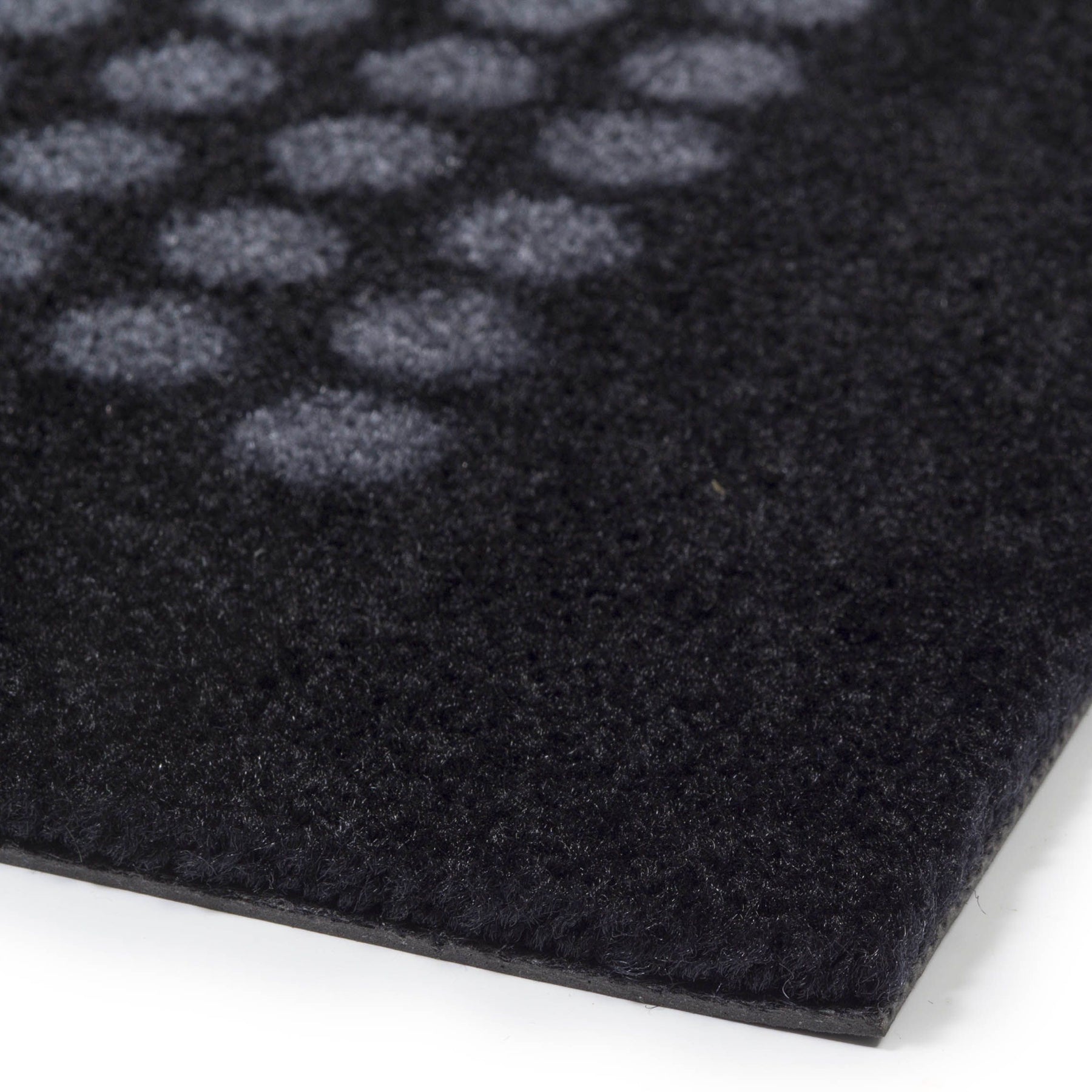 FUßMATTE 90 x 130 CM - DOT SCHWARZ/GRAU