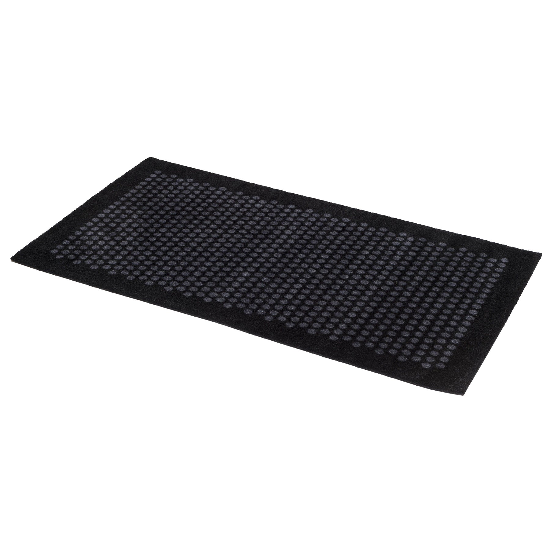 FUßMATTE 67 x 120 CM - DOT SCHWARZ/GRAU