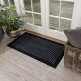 FUßMATTE 67 x 120 CM - DOT SCHWARZ/GRAU