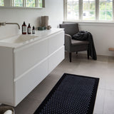 FUßMATTE 67 x 120 CM - DOT SCHWARZ/GRAU