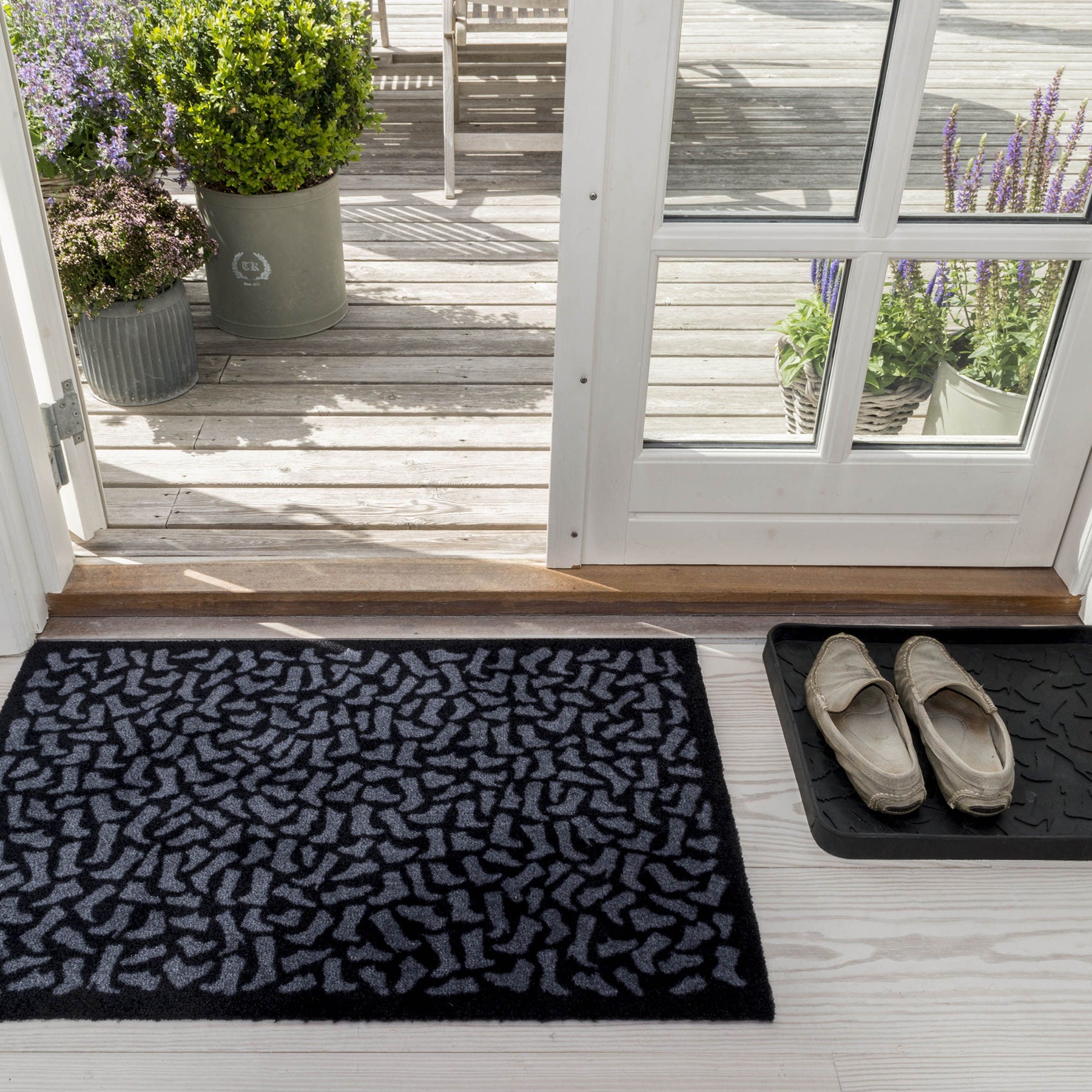 -50% - FUßMATTE 60 X 90 CM - FOOTWEAR/BLACK GREY