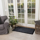 FUßMATTE 67 x 120 CM - GRAPHIC/BLACK GREY