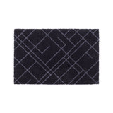 FUßMATTE 40 x 60 cm - LINES SCHWARZ/GRAU