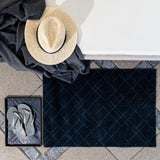 FUßMATTE 60 x 90 cm - LINES/DARK GREY