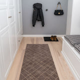 FUßMATTE 67 x 200 CM - LINES SAND/BEIGE