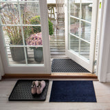 FUßMATTE 40 x 60 cm - UNI COLOR - BLUE