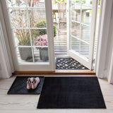 FUßMATTE 60 x 90 cm - UNI COLOr schwarz