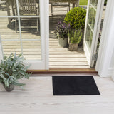 FUßMATTE 40 x 60 cm - UNI COLOR SCHWARZ